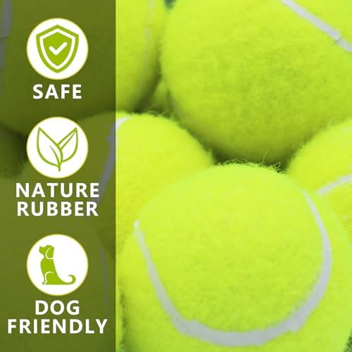 Magicorange Dog Tennis Balls, 90 Pack 2.5 inch Squeaky Tennis Balls