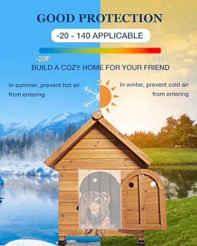 Dog Door Replacement Flap 8'' x 16' Clear PVC Doggie Flaps Customizable Plastic Vinyl Strips Thermal Insulation Thickness 0.08 in with Screws for DIY Doggie or Cat House