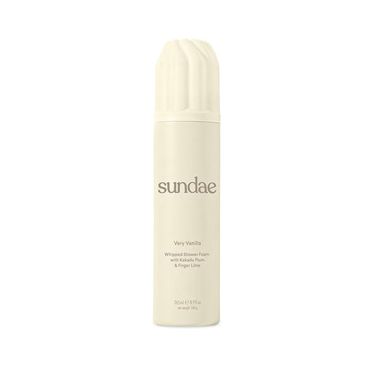 sundae Whipped Shower Foam Very Vanilla Foaming Body Wash 8.9 fl oz, 265ml with Kakadu Plum & Finger Lime