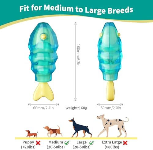 MewaJump Dog Chew Toys for Aggressive Chewers, Tough Dog Toy Medium Breeds