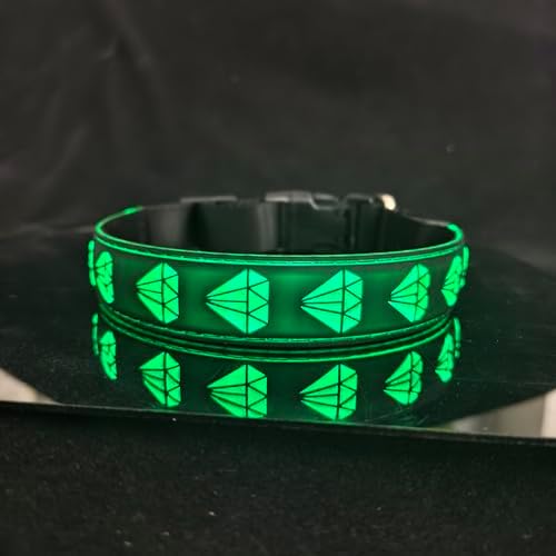 Subversive USB-C led Light up Airtag Dog Collar, Subversive 3D Sunflower Design Comfortable and Soft Material,Multicolored Lighting (D-Black, XS(7.87-11.8"))