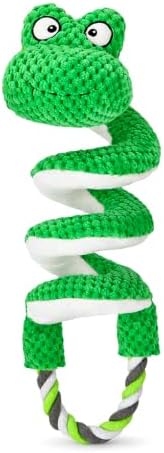 Interactive Squeaky Dog Toy, Soft Chew Tug Toy for Small Medium Dogs
