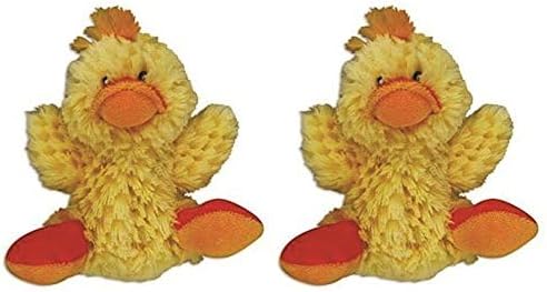 Kong Low Stuffing with Squaker dog Toy Small Color:Duck Size:Pack of 2