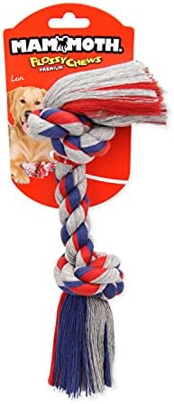 Mammoth Pet Products Flossy Chews Cottonblend Color Rope Bone, Medium, 12-Inch,MultiColored,20004V