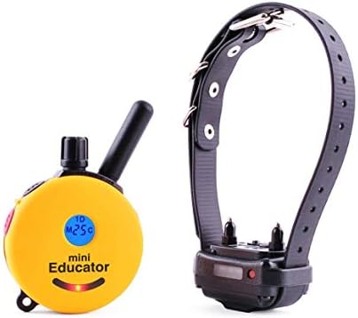 Mini Educator ET-300 1/2 Mile E-Collar Remote Dog Training Collar with Vibration and Tapping Sensation (Yellow)