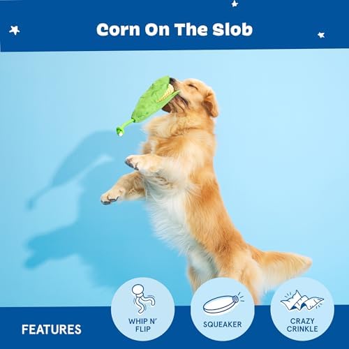 BarkBox Corn on the Slob Dog Toy - Toy for Medium Dogs