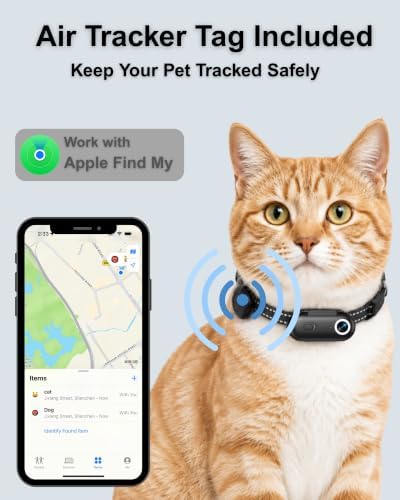 Cat Camera Collar with Phone App and Location Tracker, Pet POV Cam