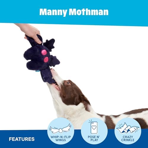 BarkBox Manny Mothman Dog Toy - Toy for Small Dogs