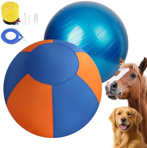 Herding Ball for Dogs 22", Durable Waterproof Dog Herding Ball Outdoor, Large Interactive Dog Play Ball for Herding Breeds to Push Chase & Roll, Pet Training Toy for Australian Shepherd Border Collie