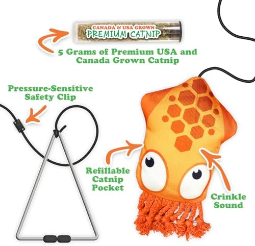 Meowijuana Jump 'n' Jamb Squid and Get Tangled Bundle for Cats