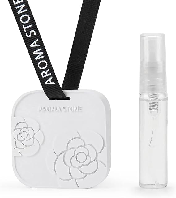 SINT Diatomite Camelia Aroma 5 ML, Non-Electric Ceramic Diffusers and Aromatherapy Fragrance, White Ceramic Diffusers in Car or Desk Office Decor and Small Bathroom at Home