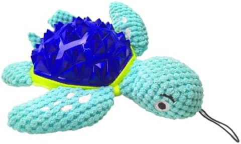 Squeaky Plush Turtle Dog Toy – Interactive Chew & Cuddle