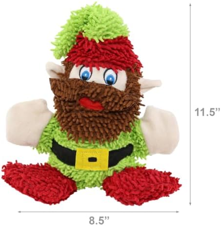 MIGHTY® 2 Pack Microfiber Medium Elf Ultra Durable Plush Dog Toy