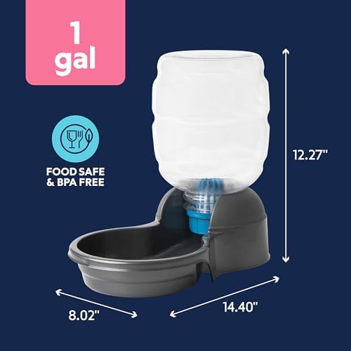 Petmate Replendish Automatic Dog Water Dispenser, 1 Gallon, 2 Filters