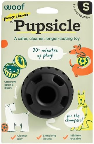 WOOF Power Chewer Pupsicle Dog Treat Toy for Dogs 10-25 lbs