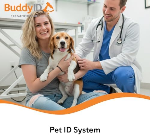 BuddyID Complete Protection System with ISO Microchip & QR Pet Tag, 25ct