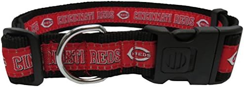 MLB Cincinnati Reds Licensed PET Collar- Heavy-Duty, Strong, and Durable Dog Collar. Available in 29 Baseball Teams and 4 Sizes