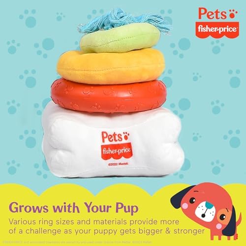 Fisher Price Attack-A-Stack Chase and Toss Dog Toy