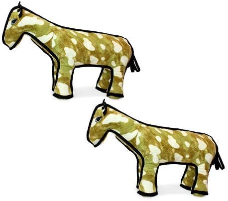 TUFFY® : 2 Pack Horse Dog Toy: Ultra Durable Plush Toy with Multiple Layers & Reinforced Seams, Washable and Floats, Original Construction