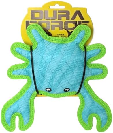 Tuffy® - DuraForce® : 2 Pack Crab Dog Toy: Ultra Durable Plush Toy with Multiple Layers & Reinforced Seams, Washable and Floats, DuraForce® Construction