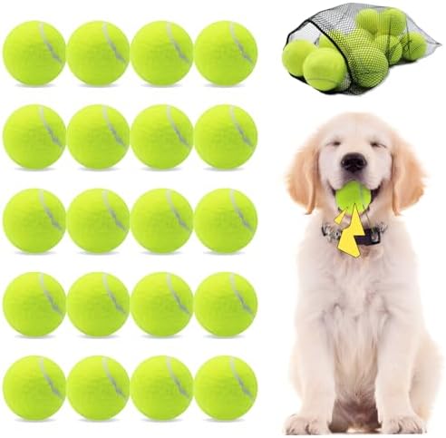 Magicorange Small Tennis Balls, 20 Pack 2 inch Squeaky Tennis Balls