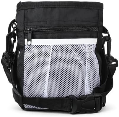 Dog Treat Training Pouch, Dog Treat Pouch Puppy Treats Pouches 3 Ways to Wear for Pet Training with Multiple Pockets Built-in Poop Bag Dispenser