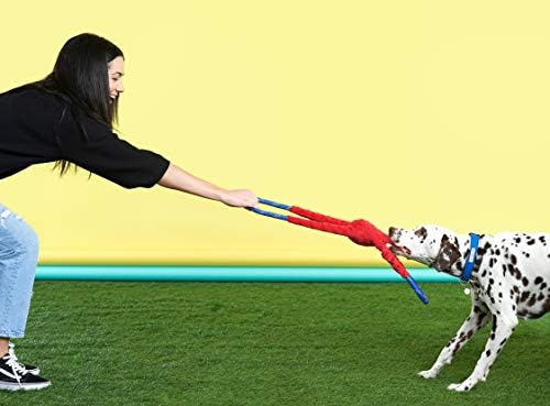 ZippyPaws RopeTugz Durable Dog Pull Rope Toy - Red Monkey