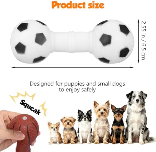 POPETPOP Puppy Toys 4 Pack Squeaky Dog Chew Toys Tiny Sneakers