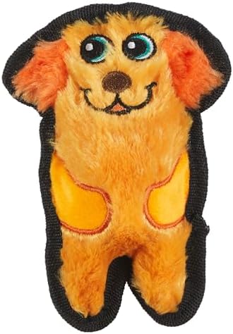 Outward Hound Durablez Minis Stuffing-Free Squeaky Plush Dog Toy for Puppies & Small Dogs - Interactive, Soft Yet Tough, No Mess, Jumbo Squeaker, Long-Lasting Play, Dog
