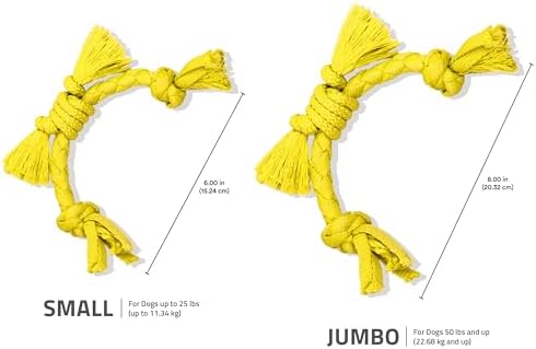 Playology Dog Toys | Sensory Rope for Puppies and Young Dogs | Chicken Scented Small Tug of War Dog Toy | Teething Puppy Essentials Rope Toys