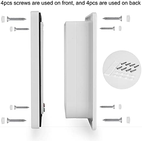 Depets Medium Cat Door Interior/Exterior Door, 4 Way Locking Cat Flap Door