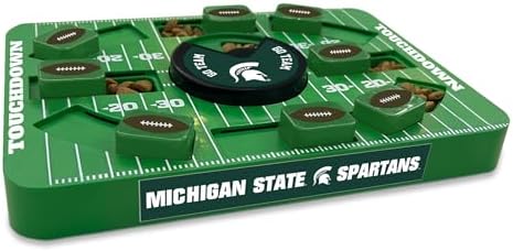 Pets First NCAA Michigan State Large Puzzle Toy, New Size, Interactive Dog Treat & Slow Feeding Toy