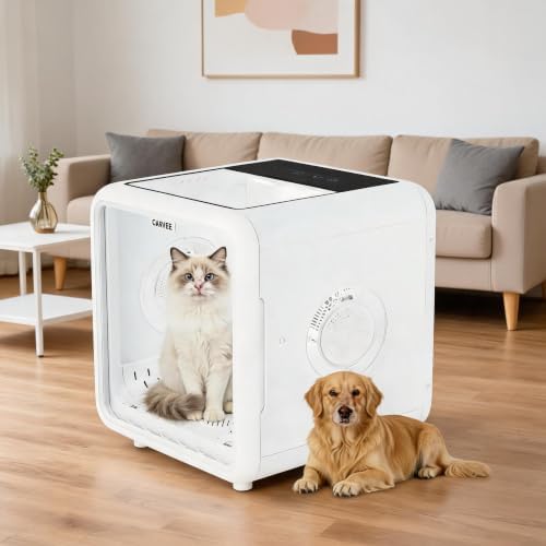 72L Large Capacity Pet Drying Box, 360° All-Round Efficient Pet Dryer
