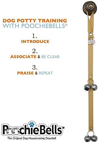 PoochieBells the Original & Trusted Housetraining & Potty Time Dog Doorbell for Loving Dog Families Since 2005. A clear, pleasant and easy way for your family to know when its potty time for your furry best friend. All PoochieBells are individually han...