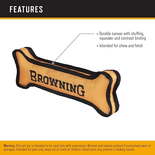 Browning Canvas Bone Toy Browning Gold S