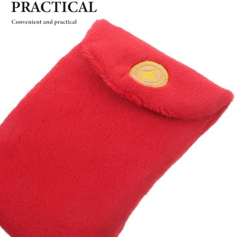Dog Interactive Toys Plush Red Envelope Pet Toy Food Dispensing Treat Dispenser Slow Feeding for Physical Training and Brain Stimulation Large Medium Small Pets