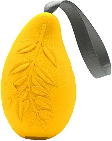 HS HERM. SPRENGER GERMANY Mango Chew Toy, Large, Natural Rubber Dog Chew Toy for Aggressive Chewers, Treat Dispenser, Dental Teeth Cleaning Chew Toys for Small Medium Large Breeds