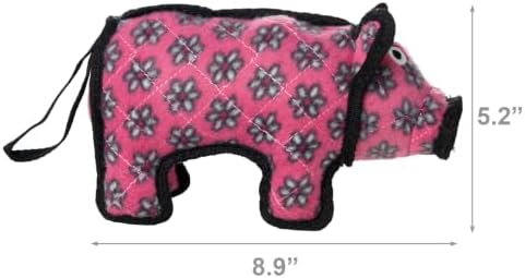TUFFY® 5 Pack Starfish, Squid, Pig, Rabbit and Gear Ring Plush Dog Toys