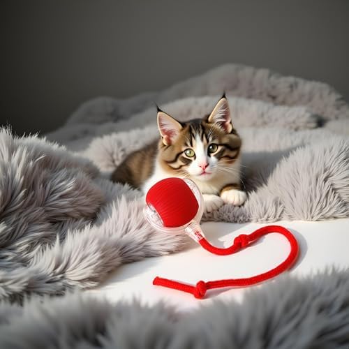Interactive Dog Cat Toy Ball, Electric Automatic Rolling Moving