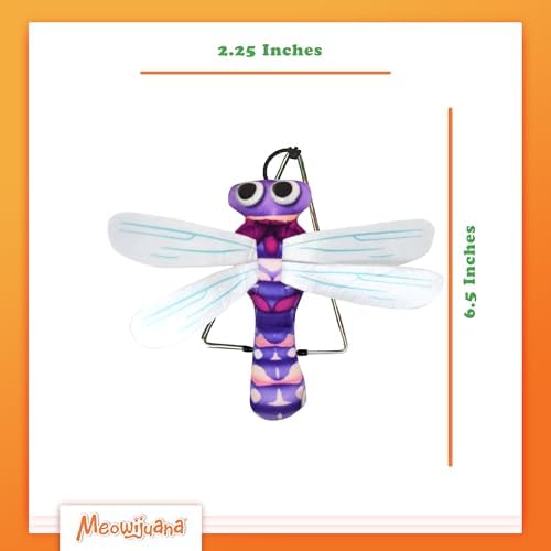 Meowijuana Jump 'n' Jamb Dragonfly Door-Hanging Cat Toy | Refillable
