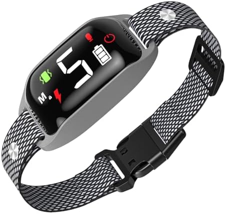 Anti Barking Training Collar - Beep Vibration Shock, Rechargeable, 5 Adjustable Sensitivity, Smart Bark Collar for Large, Medium, Small Dogs