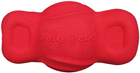 Jolly Pets Tuff Teeter Treat-Dispensing Bouncing Dog Toy, 5 in, Red