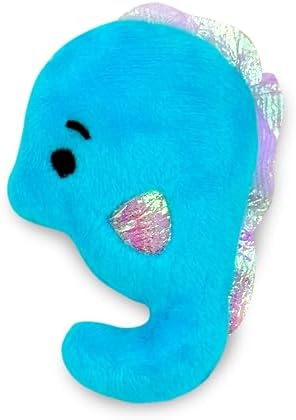 Catnip & Silvervine Plush Cat Toy for Kittens - Seahorse