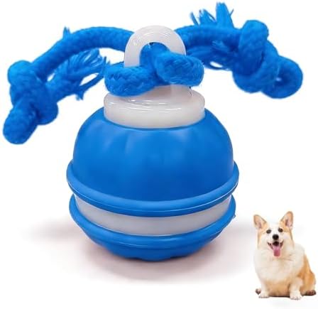 Zealburst Interactive Dog Toy Ball, 2026 Upgraded Motion Activated Rolling Ball with Squeaky Sounds, 360° Smart Automatic Moving Toy for Bored Cats & Dogs, Indoor & Outdoor Pet Exercise Toy (Blue)