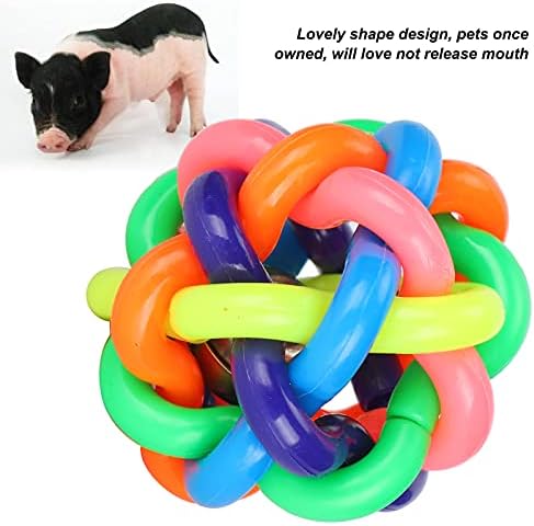 GLOGLOW Rubber Ball Toy, 3in with Bell