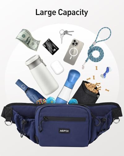 AGPTEK Dog Treat Pouch,Dog Walking Bag