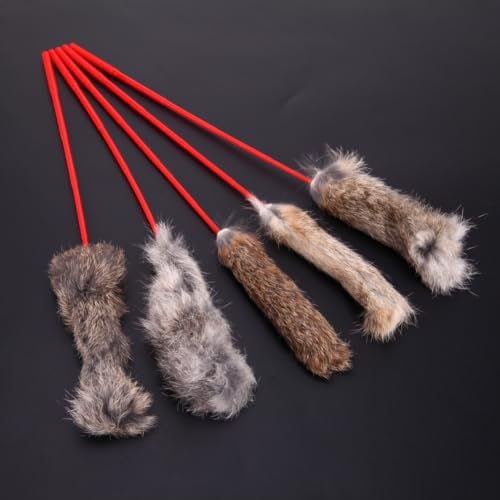 5pcs Cats Stick Pet Toy Long Strip Teaser for Cats