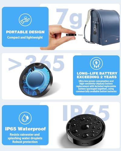 Air Tags for Android,Air Tags-2 Pack Android,Air Tracker Tags,2 Year Battery Life,Google Find Trackers for Google'S Find Hub App,IP65 Waterproof Luggage Tracker Tags for Keys