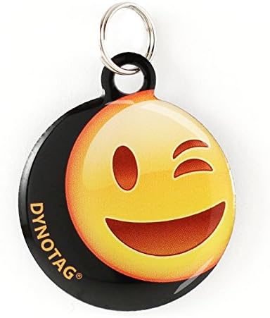 Dynotag® Web Enabled Super Pet ID Smart Tag with DynoIQ™ & Lifetime Recovery Service. Play Series: Round (Wink)