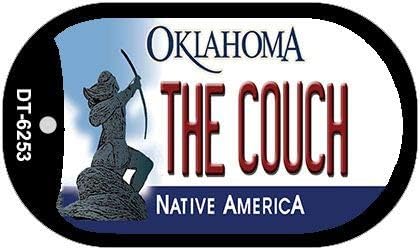 Smart Blonde The Couch Oklahoma Novelty Metal Dog Tag Necklace DT-6253